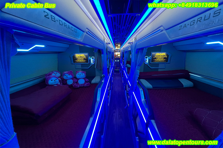 Hoi An to Nha Trang-VIP-cabin-sleeper-bus